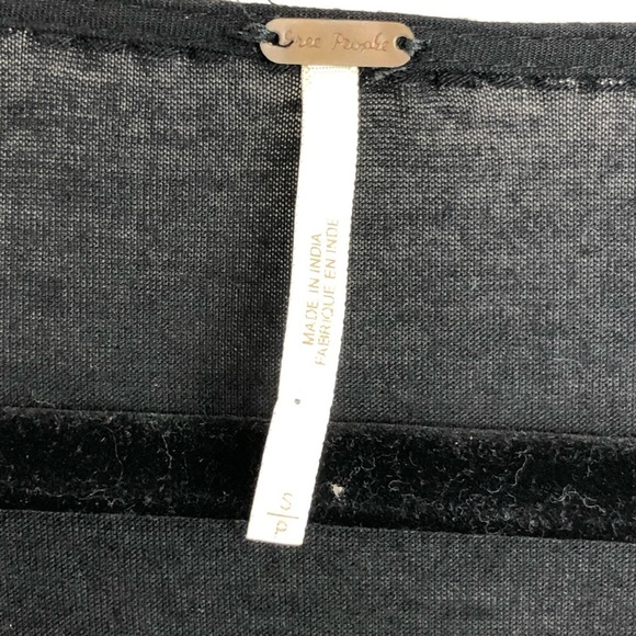 𝅺Free people black beaded blouse - Picture 7 of 10